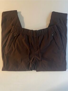 Eddie Bauer Lined Pants Women 16 Woven Fleece Insulated Hike Drawstring Joggers